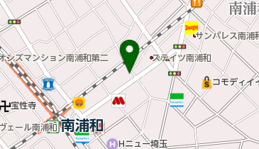 アエラス南浦和店の地図画像