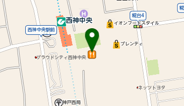 ハロー! パソコン教室 プレンティ西神中央校の地図画像