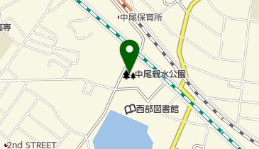 中尾親水公園の地図画像