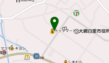 トップマート 大網店の地図画像