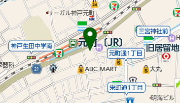 おたからや 神戸元町駅前店の地図画像