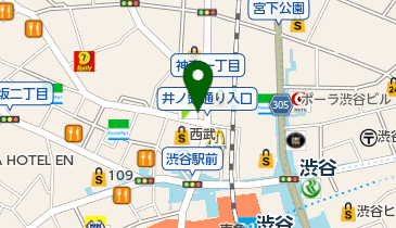 タケオキクチ 西武渋谷店の地図画像