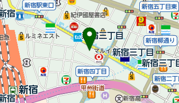 サマンサタバサ デラックス 新宿マルイ本館店の地図画像