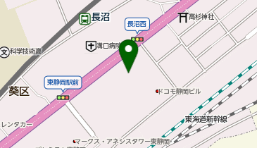 ジーンズショップ OSADA 東静岡店の地図画像