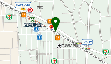 ちよだ鮨 武蔵新城店の地図画像