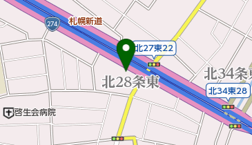 カーセブン 札幌東店の地図画像