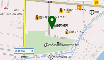 岡山市東区役所 市民保険年金課の地図画像