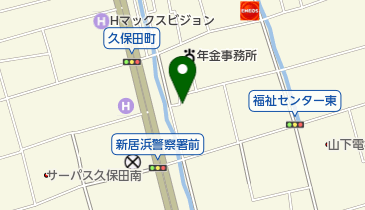 新居浜市 地域交流センターの地図画像