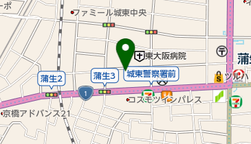 城東交通安全協会(大阪)の地図画像