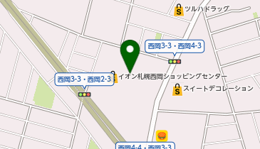 カーブス イオン札幌西岡ショッピングセンター店の地図画像