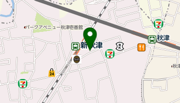りそな銀行 新秋津駅前出張所 店舗外ATMの地図画像