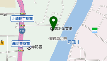東京都北区赤羽体育館の地図画像