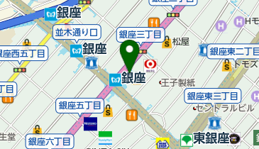 美濃吉 銀座三越店の地図画像
