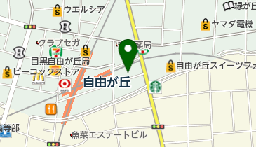 HOUSE OF ROSE(ハウス オブ ローゼ) フレル・ウィズ自由が丘店の地図画像