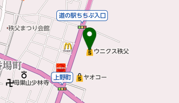 ダイソー ウニクス秩父店の地図画像
