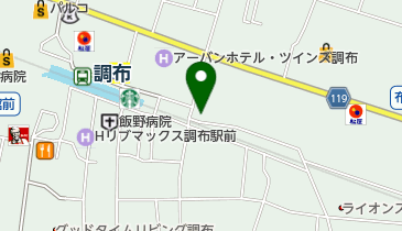 京王メモリアル調布の地図画像