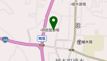 光多制服 植木店の地図画像