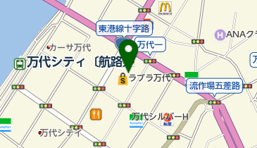 イオン銀行 イオンラブラ万代店出張所の地図画像