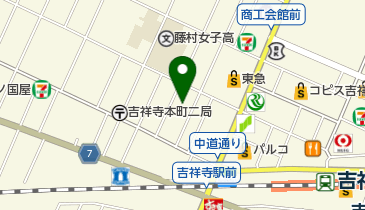 山野楽器 サウンドクルー吉祥寺店の地図画像