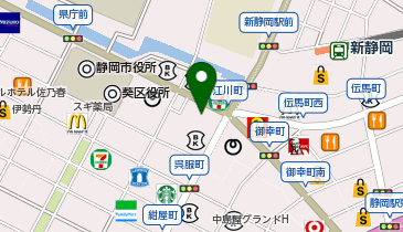 4&deg;Cブライダル 静岡店の地図画像