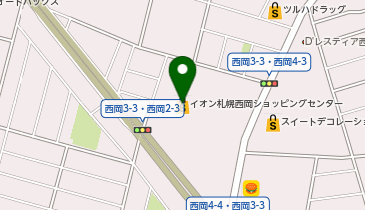 帽子屋フレイバ イオン札幌西岡ショッピングセンター店の地図画像