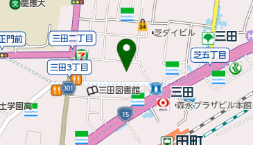 焼肉黒バラモン 田町店の地図画像