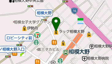 K-1ジム相模大野の地図画像