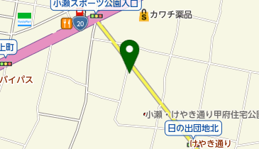 雨宮レッカー 甲府営業所の地図画像