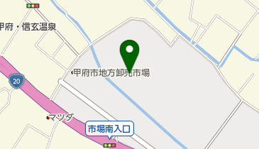 山梨中央青果株式会社 卸売場荷受事務所・場内呼び出しの地図画像