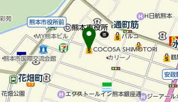金子眼鏡店 COCOSA熊本店の地図画像