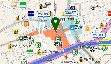 KIOSK(キオスク) 渋谷駅中央改札内の地図画像