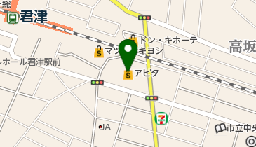 美容室 イレブンカット アピタ君津店の地図画像