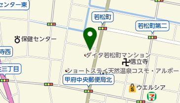 東京ガス山梨 エネスタ若松町の地図画像