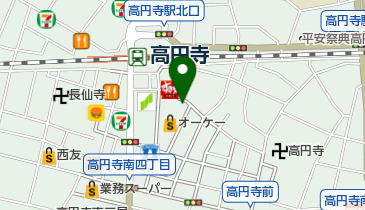 GREEN LIGHT(グリーン ライト) 高円寺百貨店の地図画像