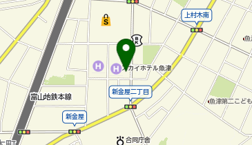 ヤングドライ 魚津中央店の地図画像