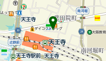 MARUFUJI CAFE(マルフジ カフェ)天王寺北口店の地図画像