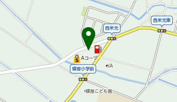 ヤングドライ Aコープ蝶屋店の地図画像