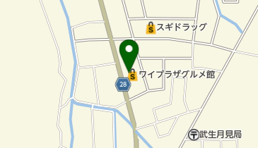 ヤングドライ ワイプラザ武生南店の地図画像