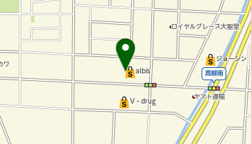 ヤングドライ アルビス高木店の地図画像