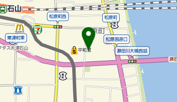 ヤングドライ 石山店の地図画像