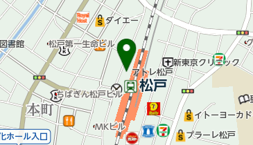 atre(アトレ)松戸の地図画像