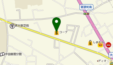 大阪いずみ市民生活協同組合 コープ大野芝店の地図画像