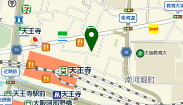 四谷学院 天王寺校の地図画像