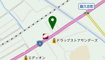 コインランドリーエリア 嘉久志店の地図画像