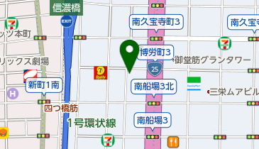 南船場 PEARLY GATES(パーリー ゲイツ)の地図画像