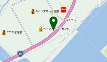 ブルースカイランドリー カインズ蒲郡店の地図画像