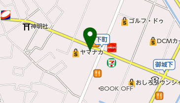 ブルースカイランドリー ヤマナカ西尾下町店の地図画像