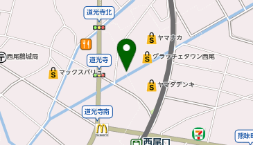 ブルースカイランドリー グラッチェタウン西尾店の地図画像