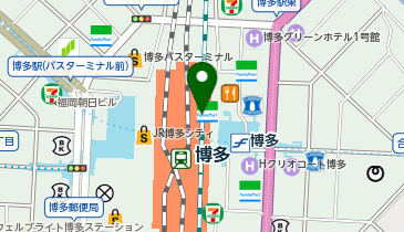 ルナアース アミュエスト博多店の地図画像