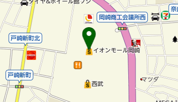niko and...(ニコアンド) イオンモール岡崎店の地図画像